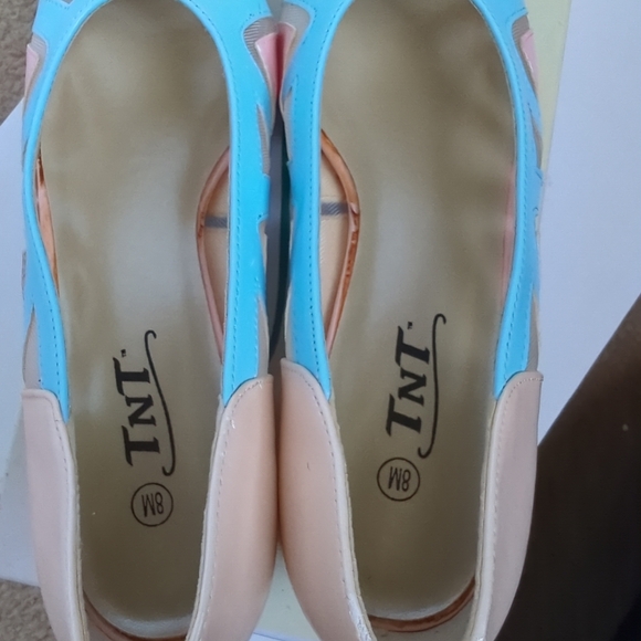 TNT Originals Womens Roselle Pastel Multi Dress Platform Heels Evening 8M - Picture 10 of 15